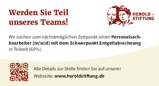 Personalsachbearbeiter (w/m/d) mit dem Schwerpunkt Entgeltabrechnung