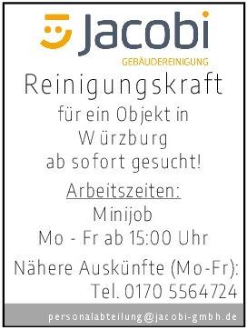 Reinigungskraft (m/w/d)