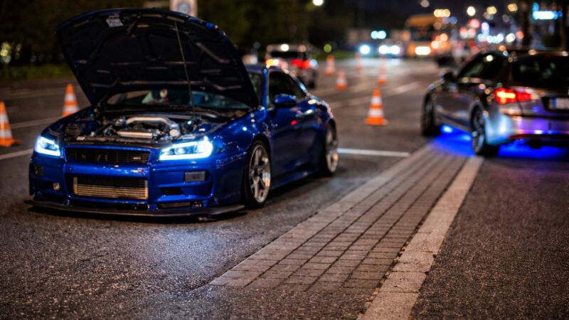 Polizei-Würzburg-Autoposer-Tuner