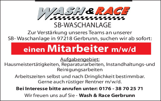 Mitarbeiter m/w/d