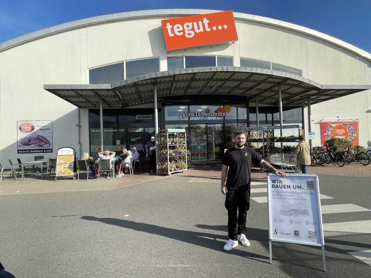 tegut in der Zeppelinstraße Würzburg wird Edeka
